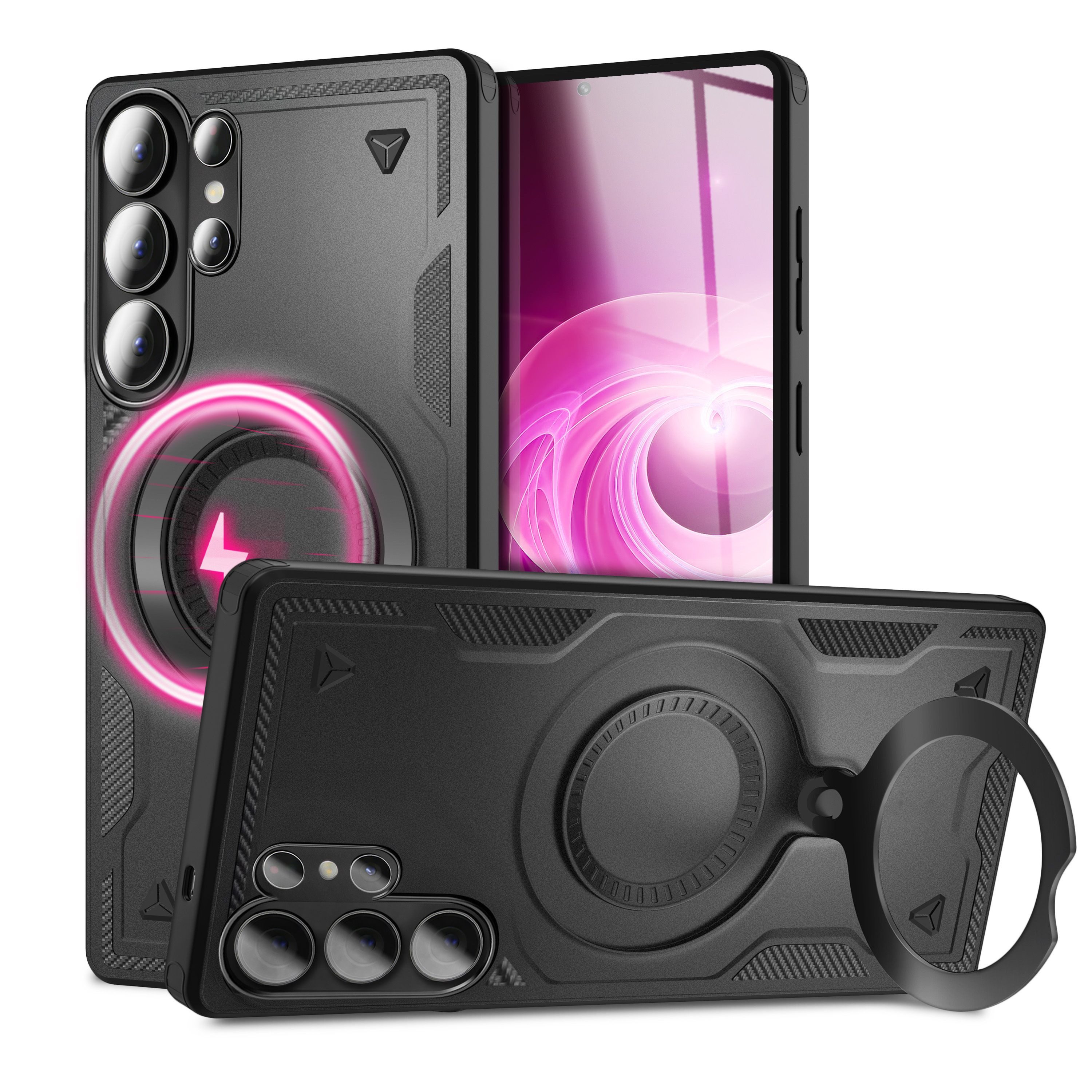 Nalia Smartphone-Hülle Samsung Galaxy S26 Ultra, STORMGUARD Case - MagSafe kompatibel, Militär-Fallschutz & 360° Ring