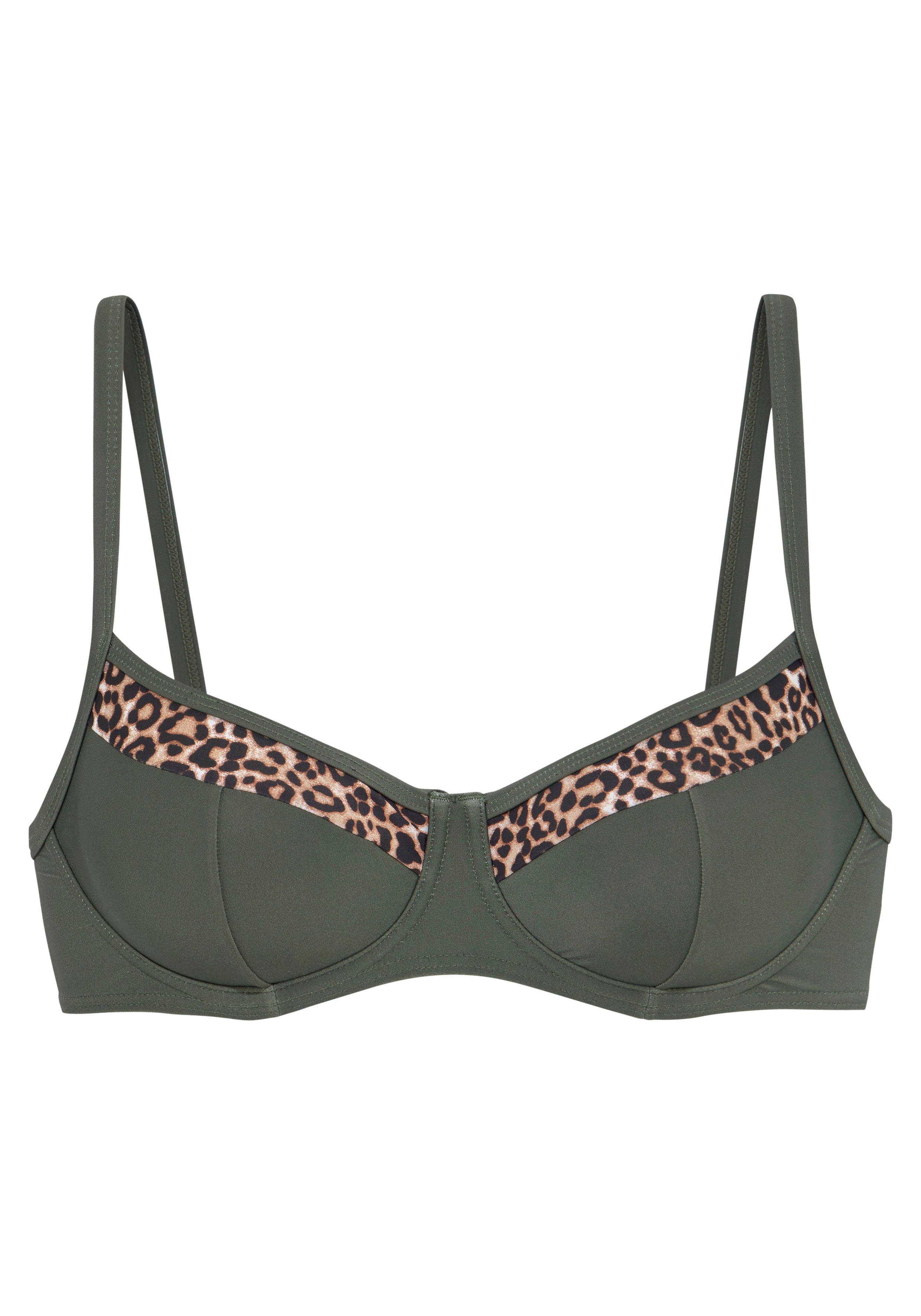 LASCANA Bügel-Bikini-Top Adelin, mit bedruckten Einsätzen günstig online kaufen