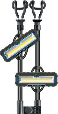 Schwaiger LED Arbeitsleuchte 661583, Powerbank-Funktion, verschiedene Helligkeitsstufen, abnehmbare Lampen durch Magnete, COB-LED, weiß, ausziehbar, einstellbare Helligkeitstufen