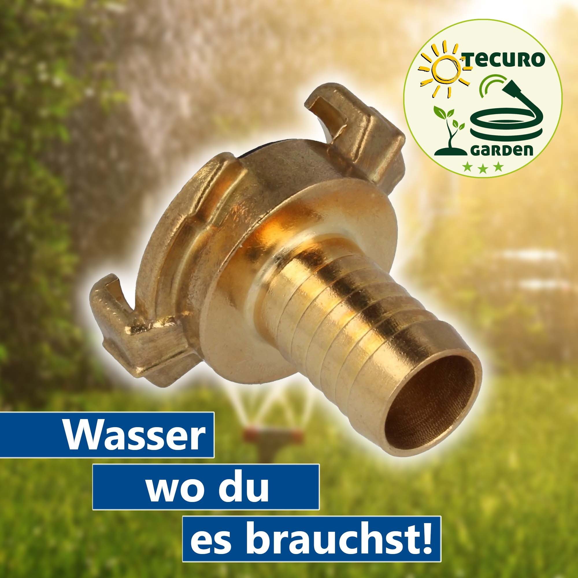 tecuro Schlauchkupplung Schnellkupplung mit Schlauchtülle
