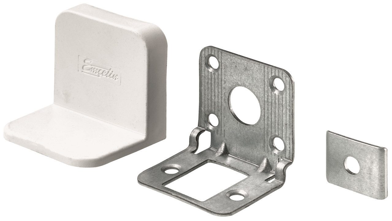 Hettich Winkelverbinder Hettich Schranksicherung mit weißer Abdeckung