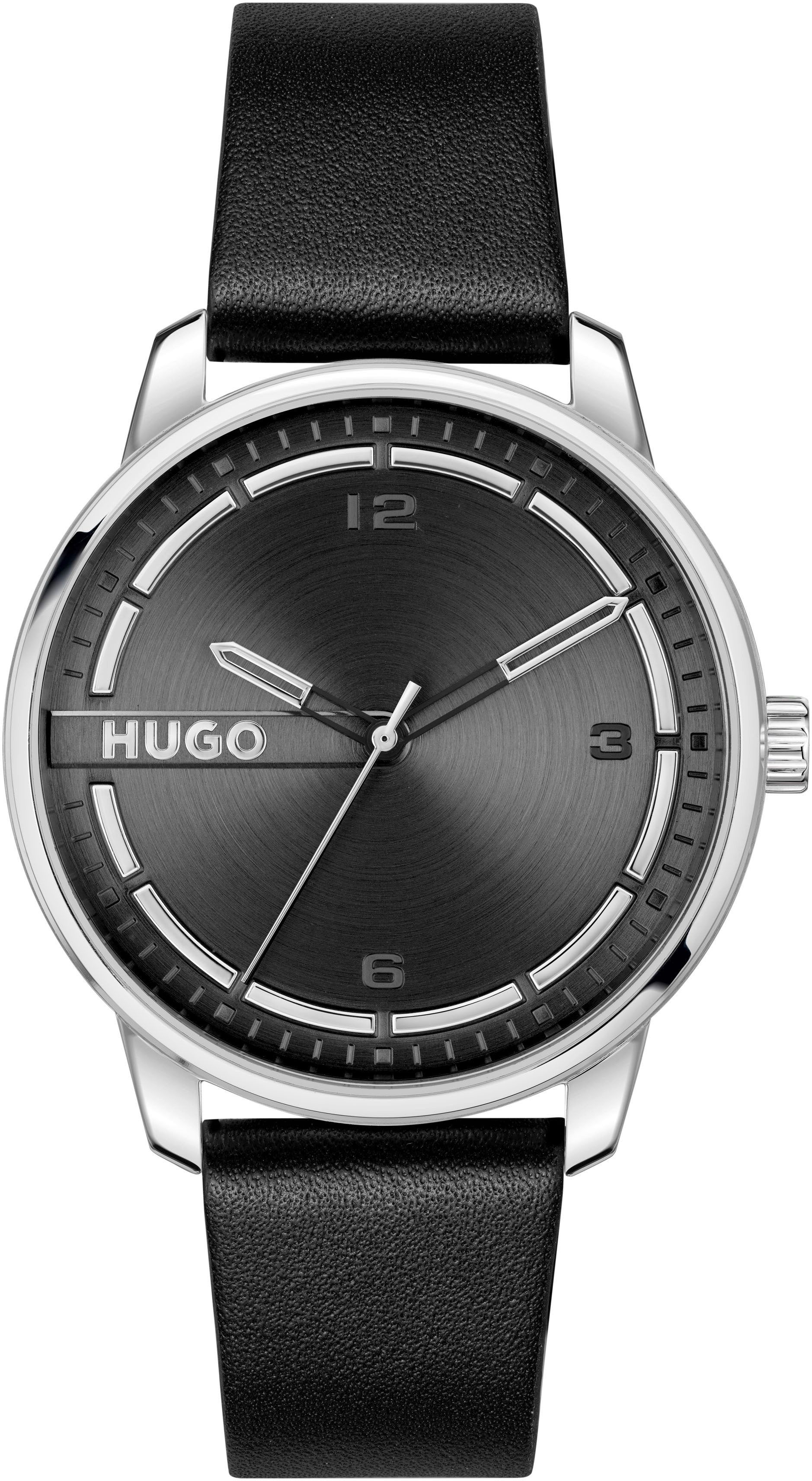 HUGO Quarzuhr #STAMP 1530362, Armbanduhr, Herrenuhr, günstig online kaufen
