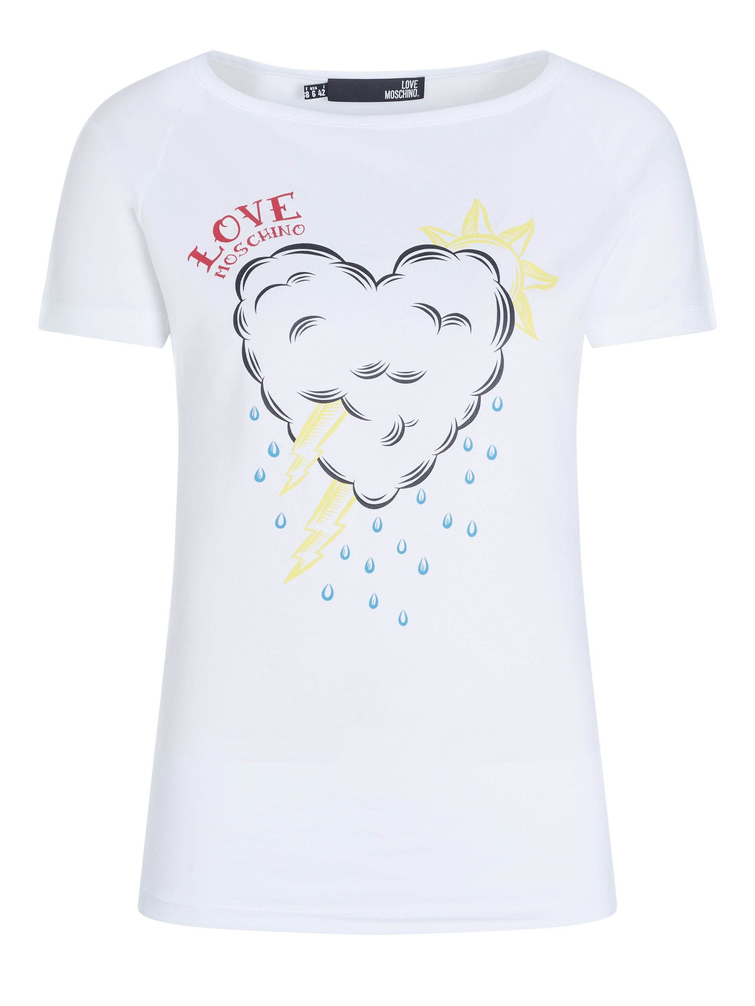 LOVE MOSCHINO T-Shirt Love Moschino Top weiss