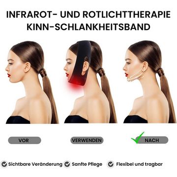 MAGICSHE Gesichtsmaske Nacken-Massagegerät, 1-tlg., Rotlichttherapie Halsbandage Gesichtsschlanker