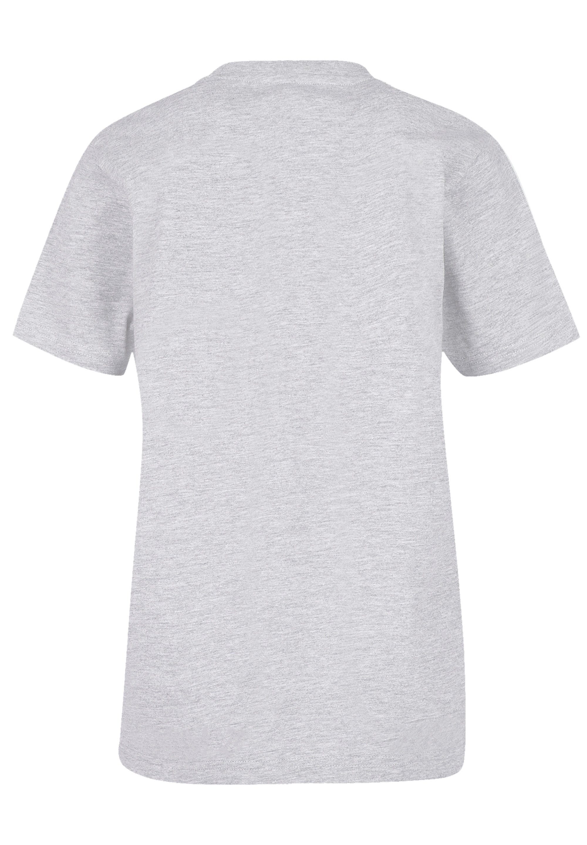 heather T-Shirt Blumen Print mit F4NT4STIC grey Drache