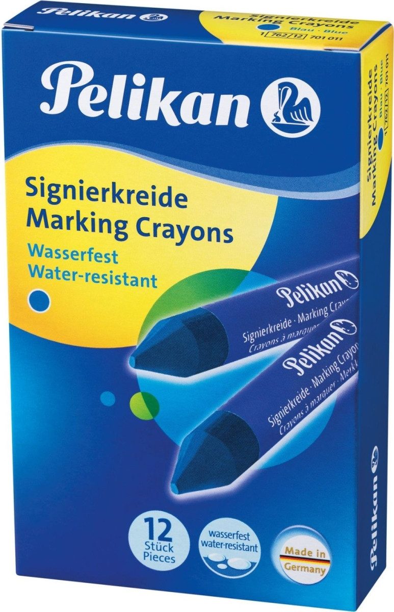 Pelikan Maltuch Signierkreide 762/12 blau 12 Stifte
