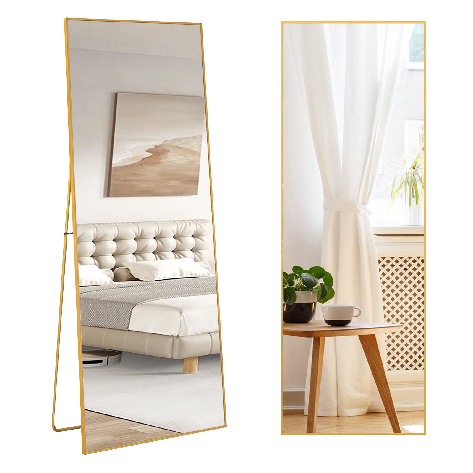 FUROKOY Ganzkörperspiegel Standspiegel Wandspiegel,stehend oder wandmontier günstig online kaufen