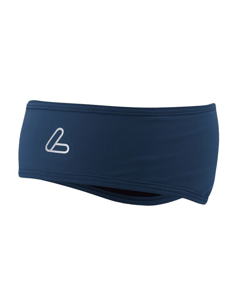 Löffler Stirnband Mono Flaps Headband (hochelastisch) dunkelblau