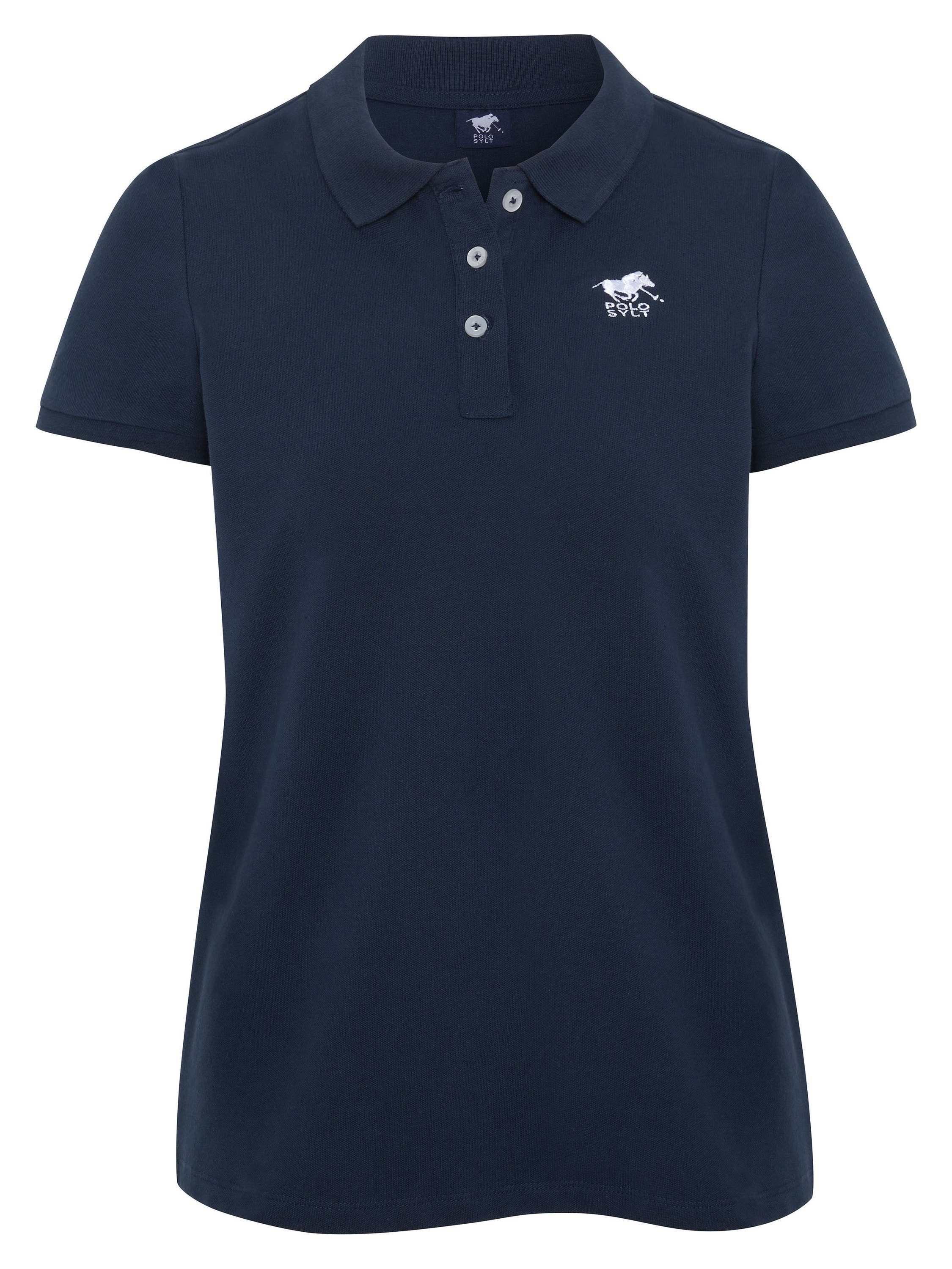 Polo Sylt Poloshirt mit Label-Stickerei