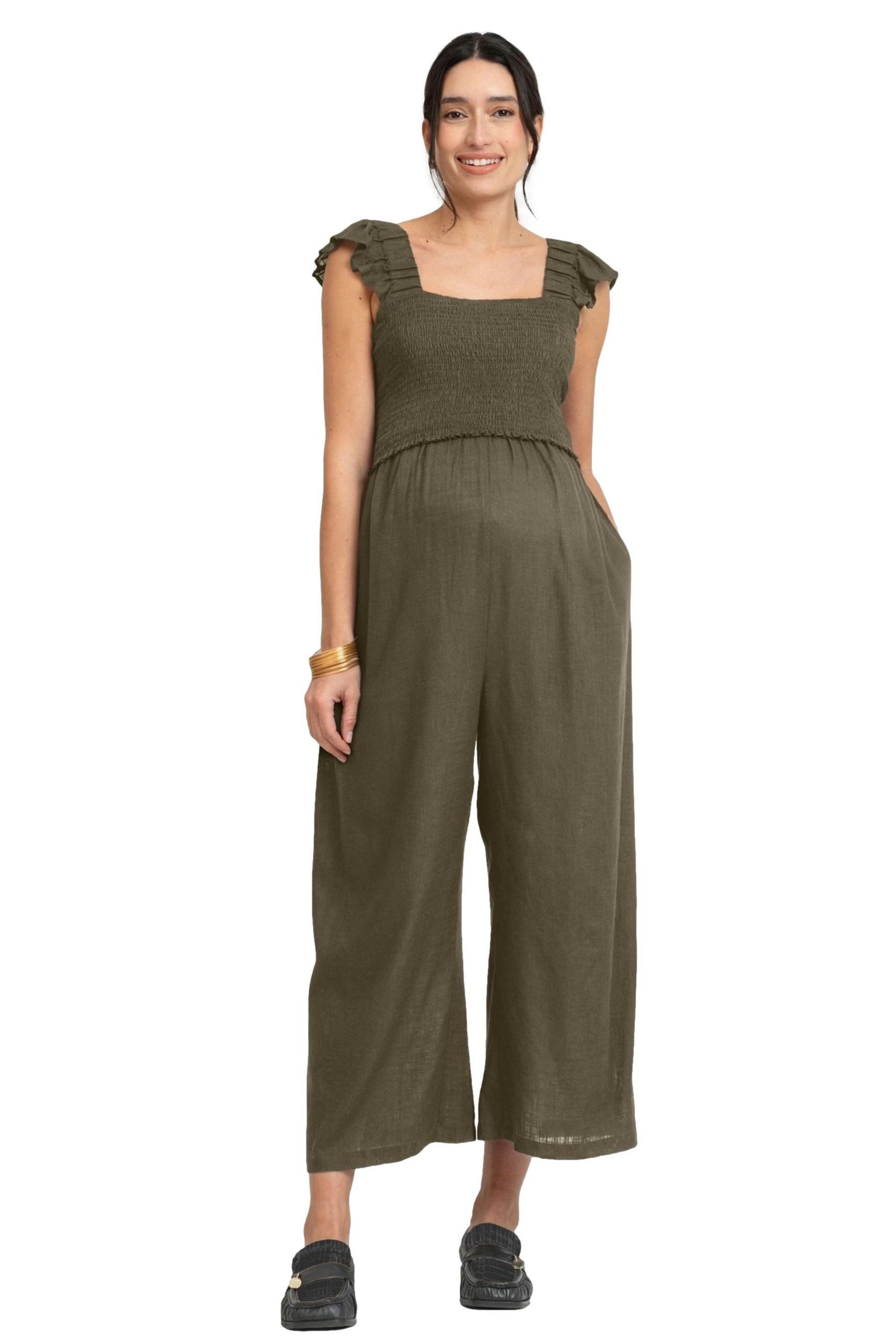 Seraphine Jumpsuit Seraphine Overall Umstandsmode, grün (1-tlg)