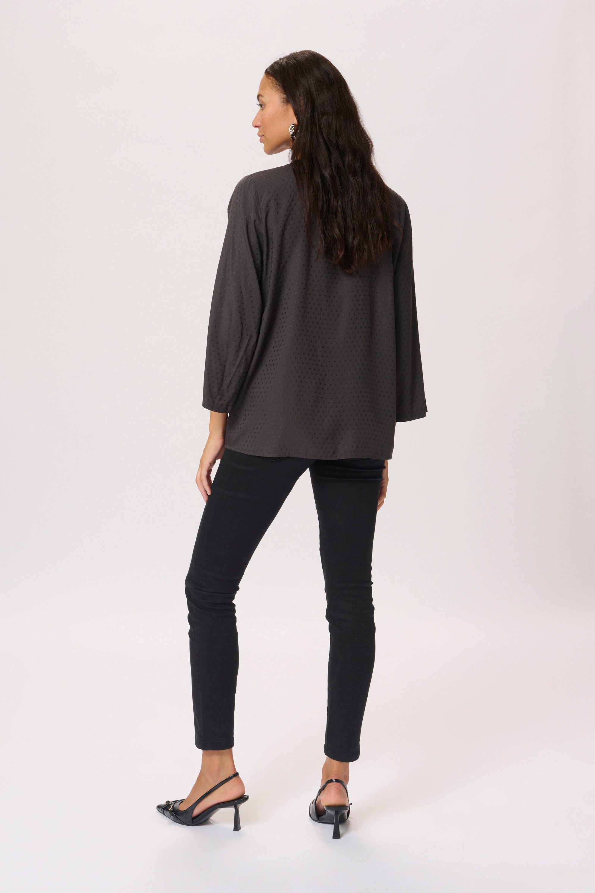 KAFFE Langarmbluse Langarm-Bluse KAelsa