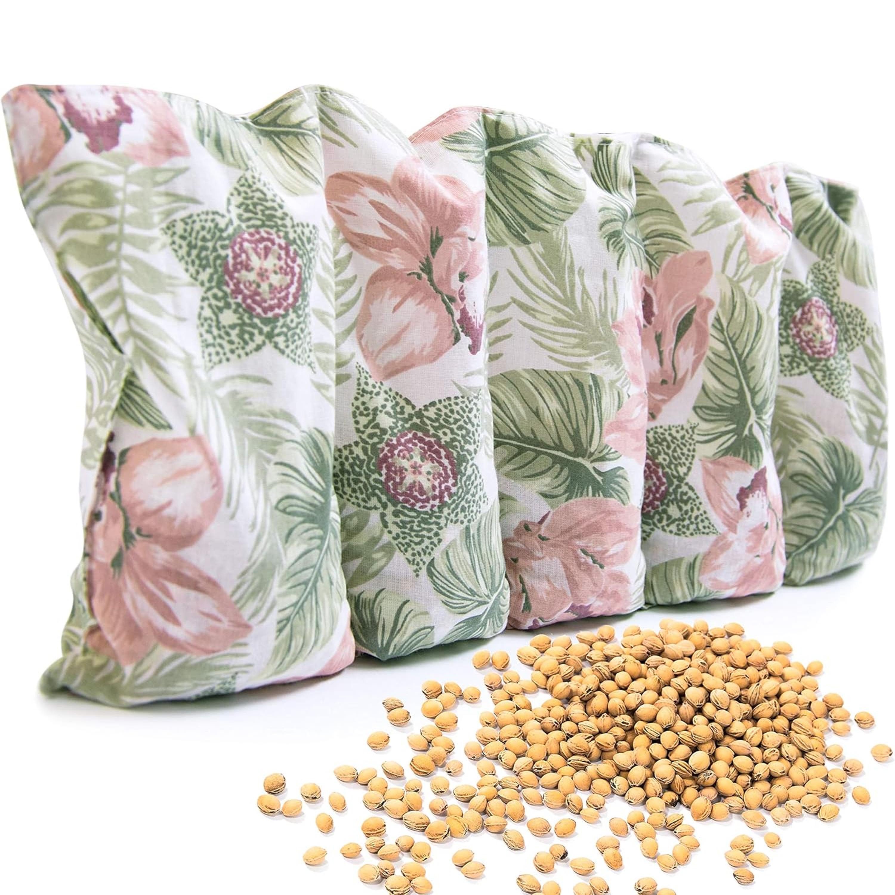 Amilian Kirschkernkissen für Mikrowelle - Kirschkernkissen Nacken Schulter - 55x20 cm, Wärmekompresse - Wärmekissen - Kältekissen, Wärmekompresse, Füllung: 100% Kirschkerne - Bezug: 100% Baumwolle