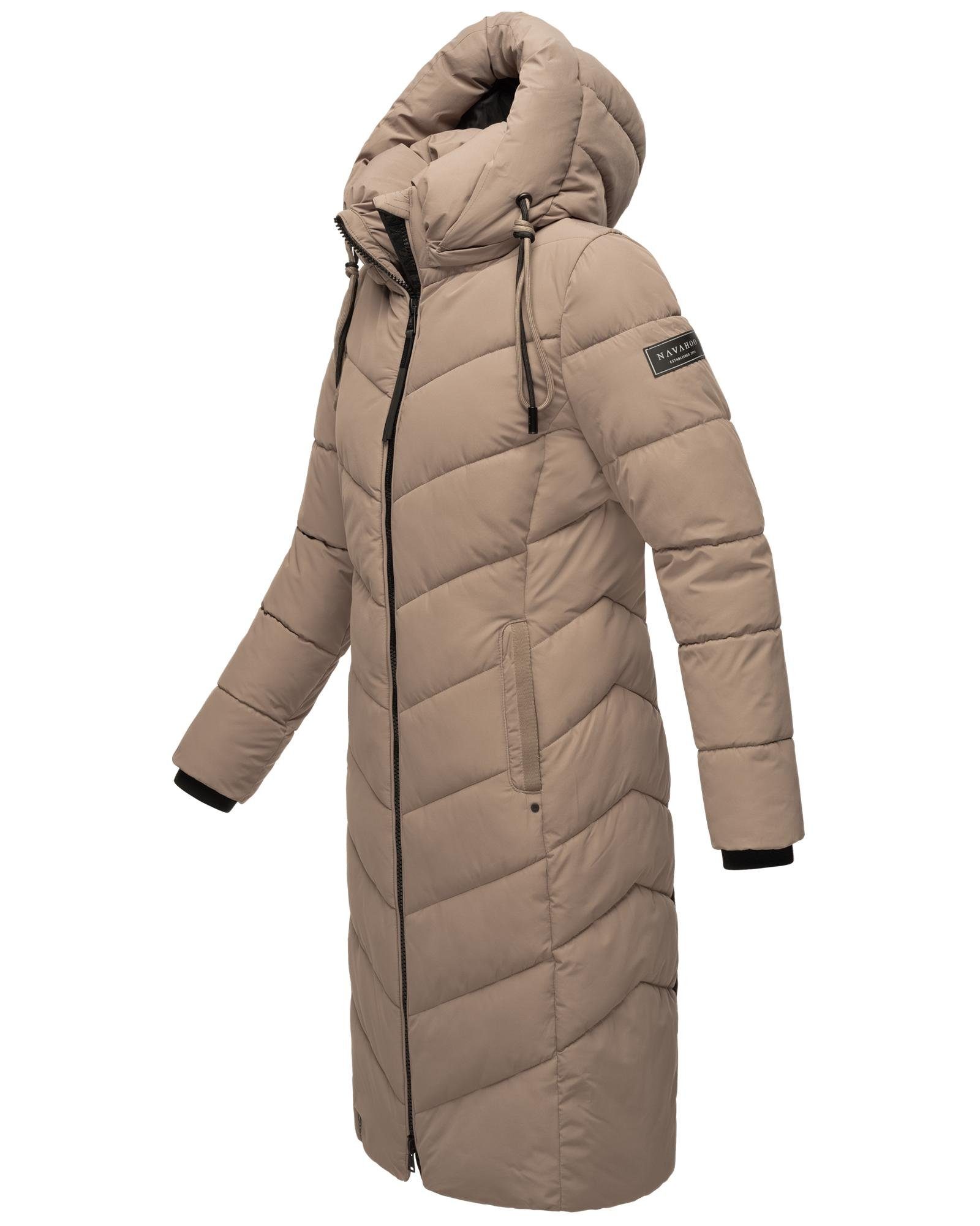 Navahoo Steppmantel Sahnekatzii XIV Schicker Wintermantel mit kuschlig warm wattiertem Kragen