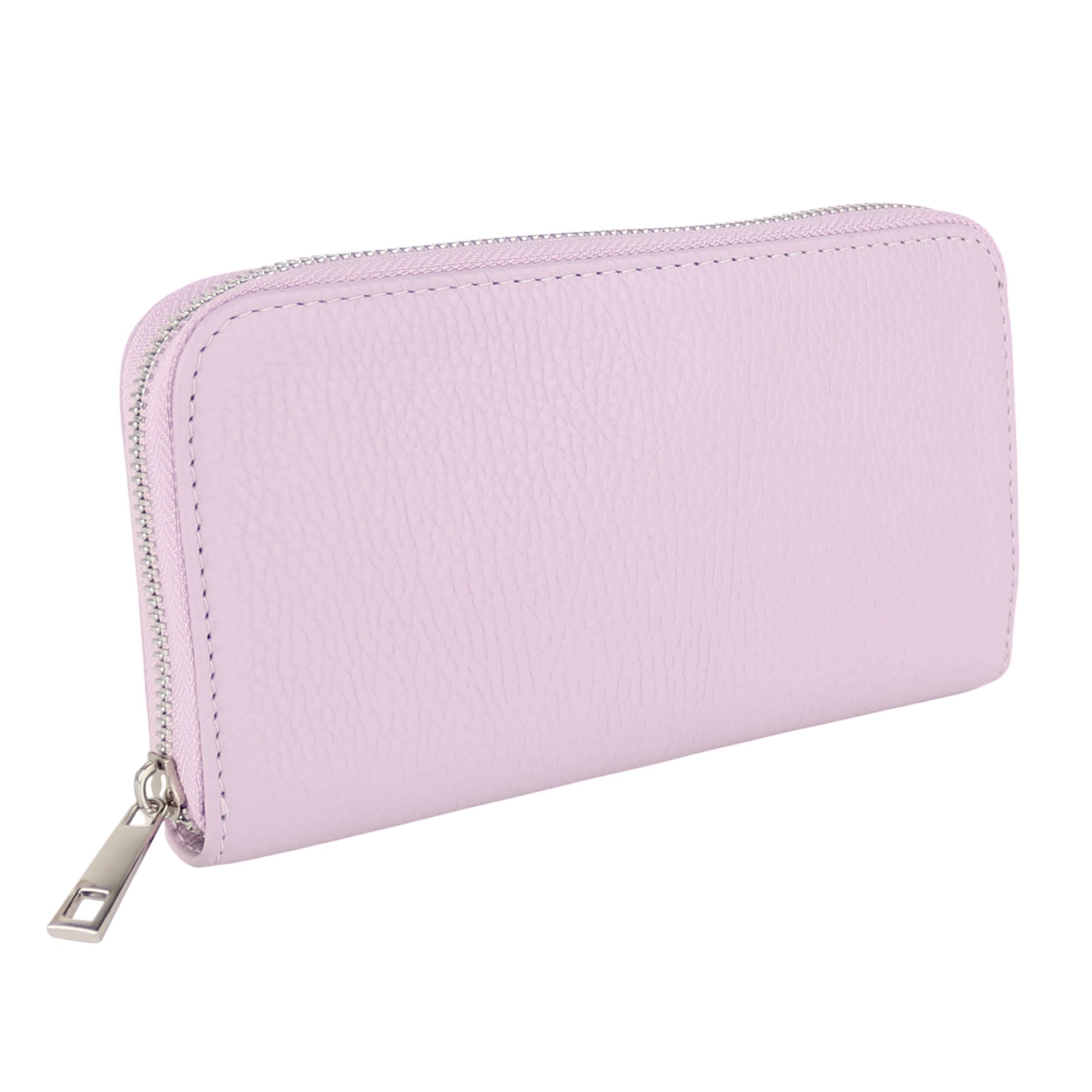 MIRROSI Geldbörse Damen Portemonnaie Echtleder MADE IN ITALY (19,5x10,5x2,5cm (BXHXT), mit 8 Kartenfächern, 2 Scheinfächer, 1x Münzenfach mit Reißverschluss