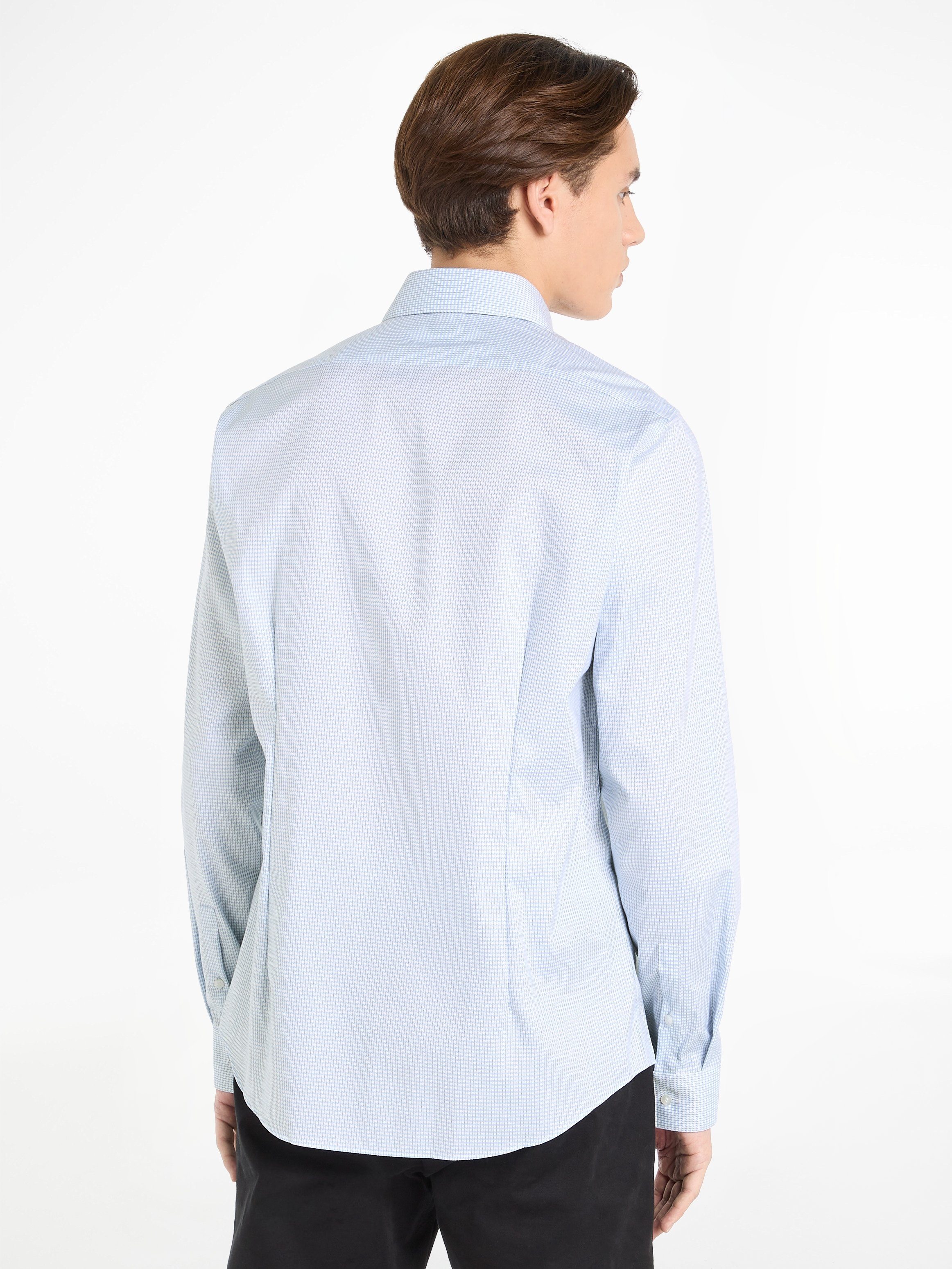 Calvin Klein Langarmhemd STRETCH COLLAR CHECK günstig online kaufen