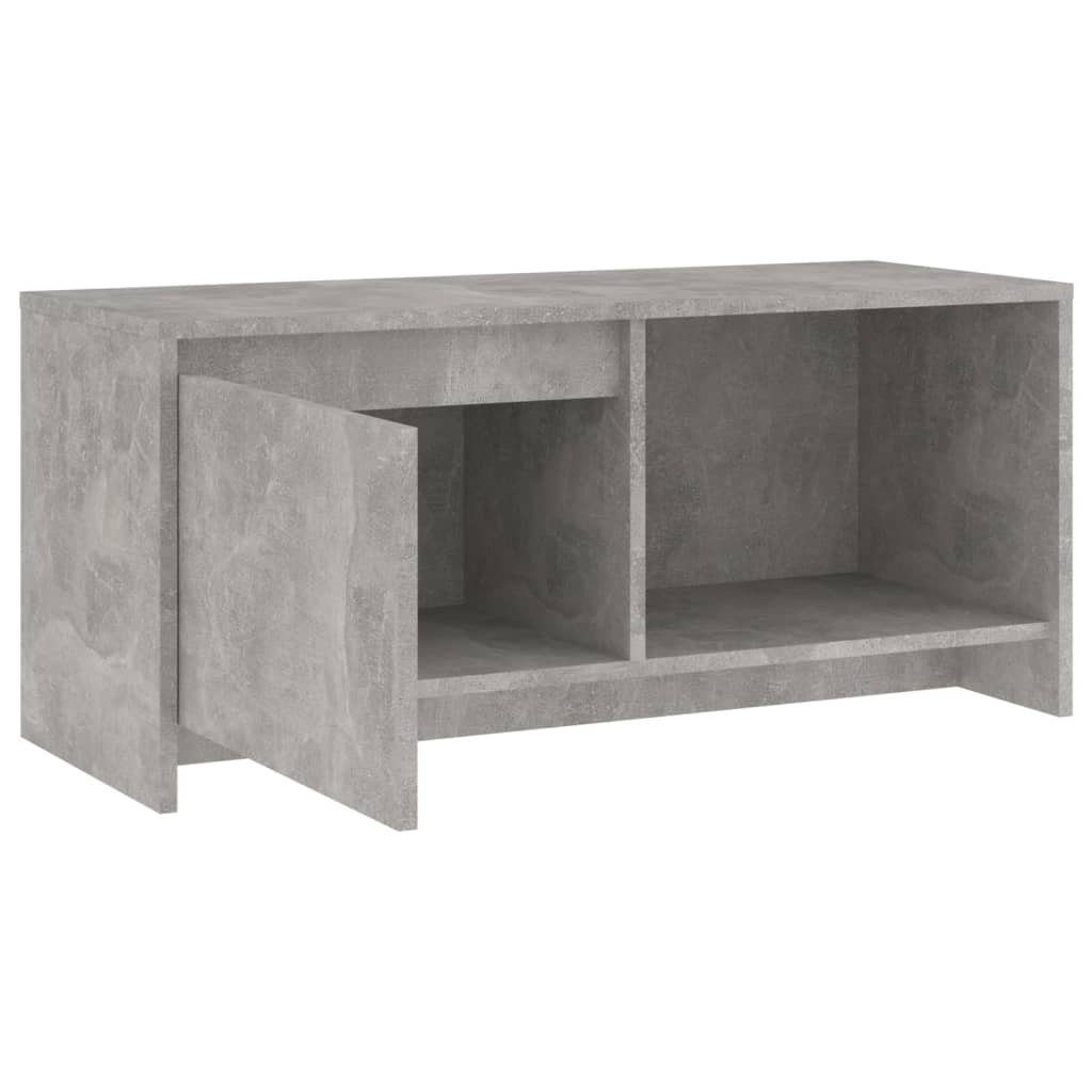 furnicato Holzwerkstoff cm Betongrau TV-Schrank 90x35x40