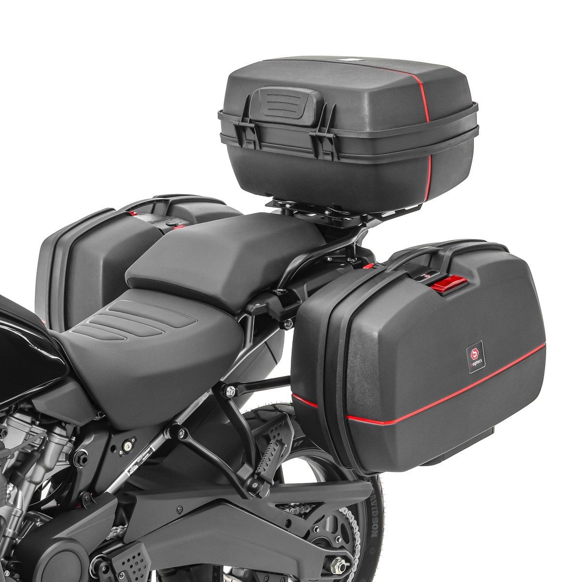 Bagtecs Kofferset Set Koffer + Topcase für Suzuki Bandit 1200 / S TB8 3x45L