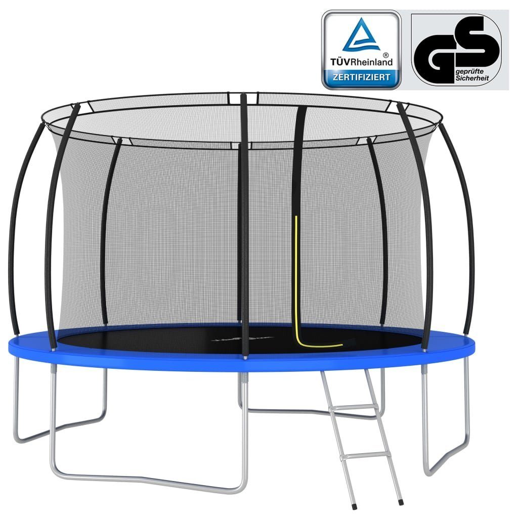 vidaXL Steckdose Trampolin-Set Rund 366x80 cm 150 kg