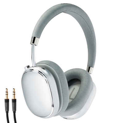 Medion® Over-Ear-Kopfhörer (Aufladbare Akku, AUX-Eingang, Bluetooth, Drahtlos, Integrierte Akku, Integriertes Mikrofon, Lautstärkeregelung, Integrierter Ein/Aus-Schalter, Noise Cancelling, MD43474)