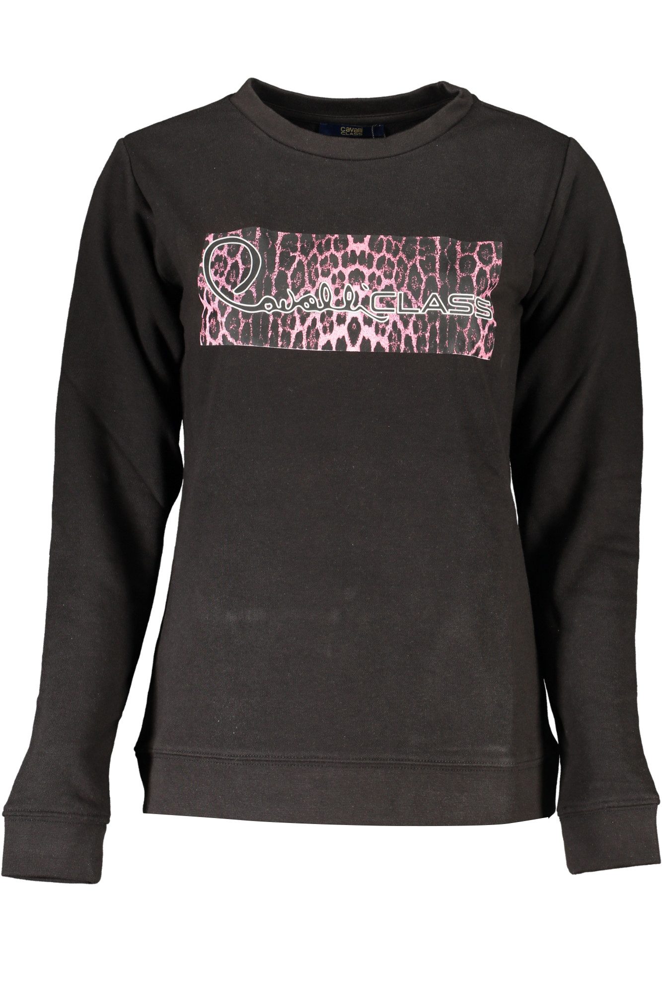 Cavalli Class Sweatshirt Stylishes Damen-Sweatshirt Schwarz mit Druck & Logo