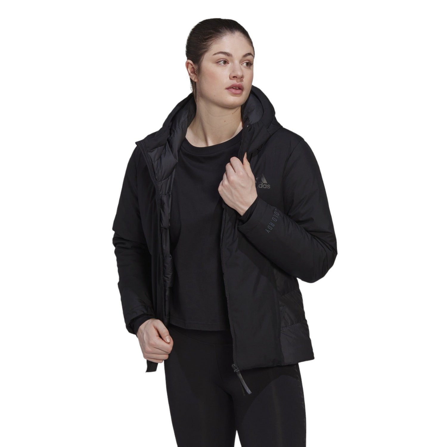 adidas Performance Allwetterjacke Daunenjacke Traveer COLD.RDY (wasserdicht) schwarz Damen