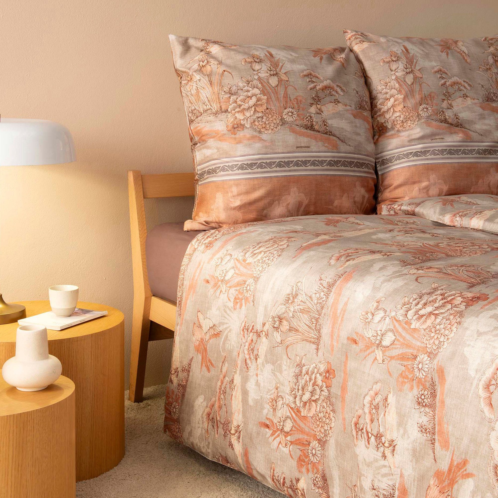 Bassetti Bettwäsche Bettwäsche "Aquaforte", Mako-Satin, Blumen