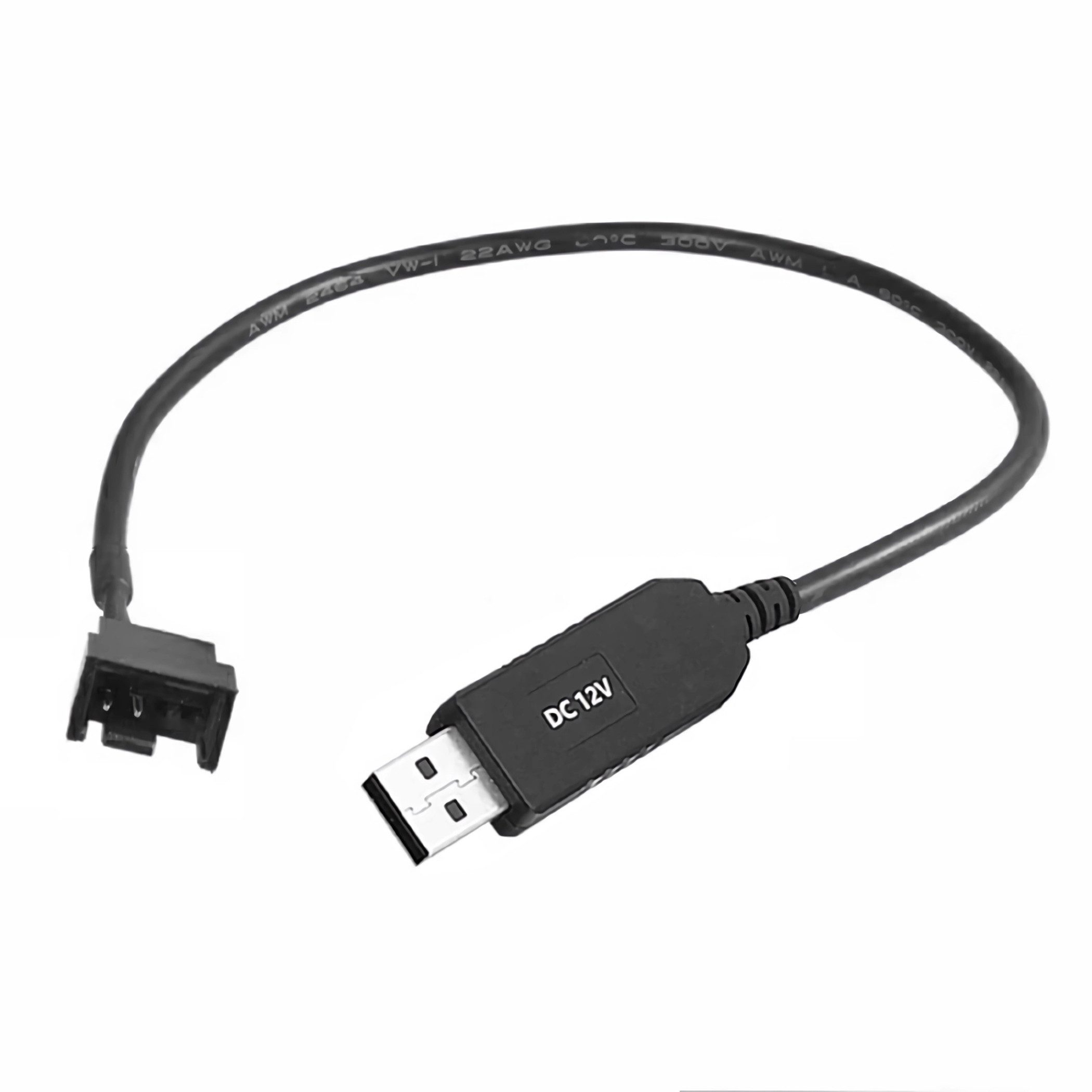 Bolwins A21 USB 2.0 Stecker zu 3-Pin/4-Pin Adapterkabel für 12V PC Lüfter 30cm Computer-Kabel, USB Typ A, 3-Pin/4-Pin (30 cm), Für 12V Computer PC Lüfter
