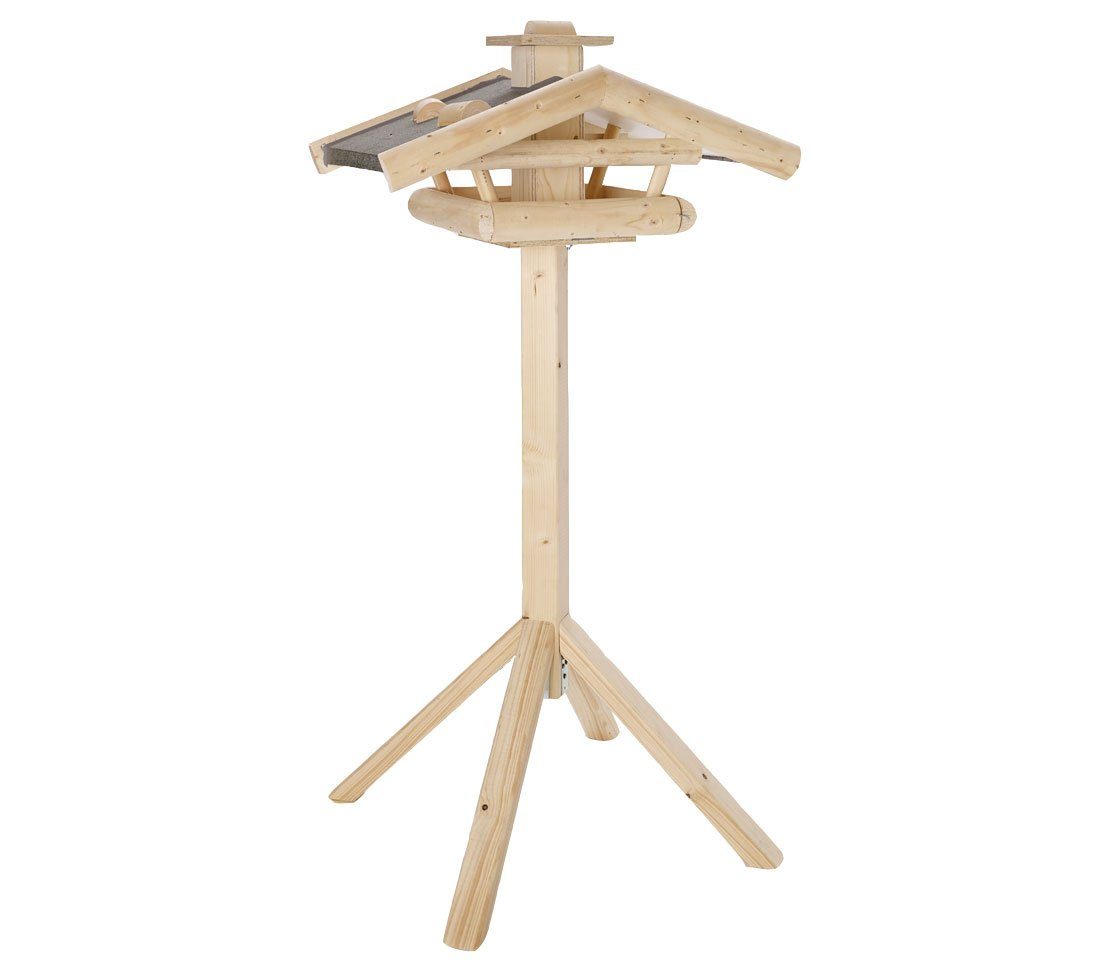 Dehner Vogelhaus Natura Futterhaus Watzmann, 55 x 40 x 23 cm, hochwertiges Futterhaus für Wildvögel