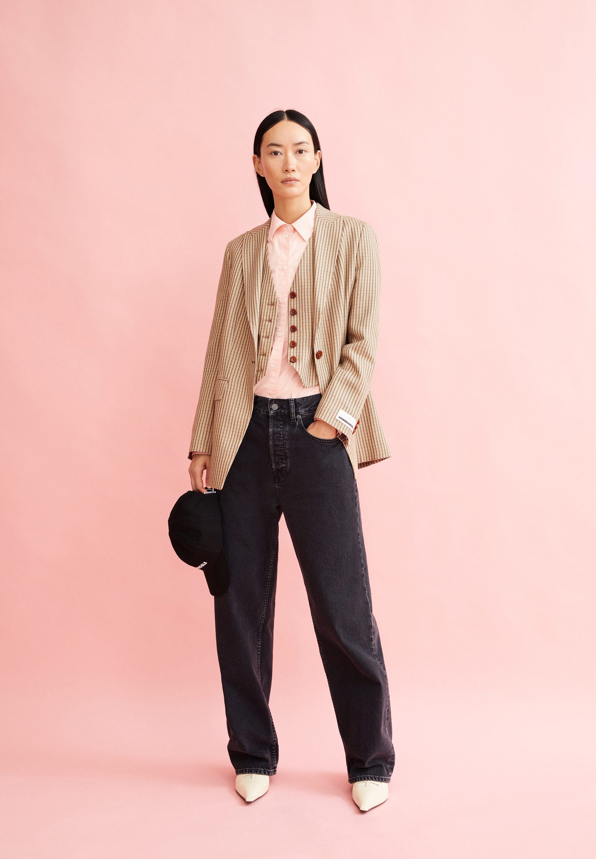 Armedangels Jackenblazer MIKULAA CHECK Blazer aus LENZING™ ECOVERO™ Viskose (1-tlg)