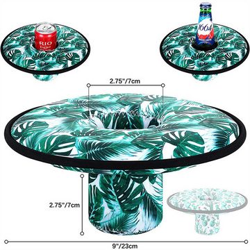 RefinedFlare Schwimmreifen Schwimmender schwimmender Neopren-Cola-Becherdeckel (Auftrieb, Becherdeckel, schwimmender), Pool-Bierflaschenverschluss, Tauchmaterial