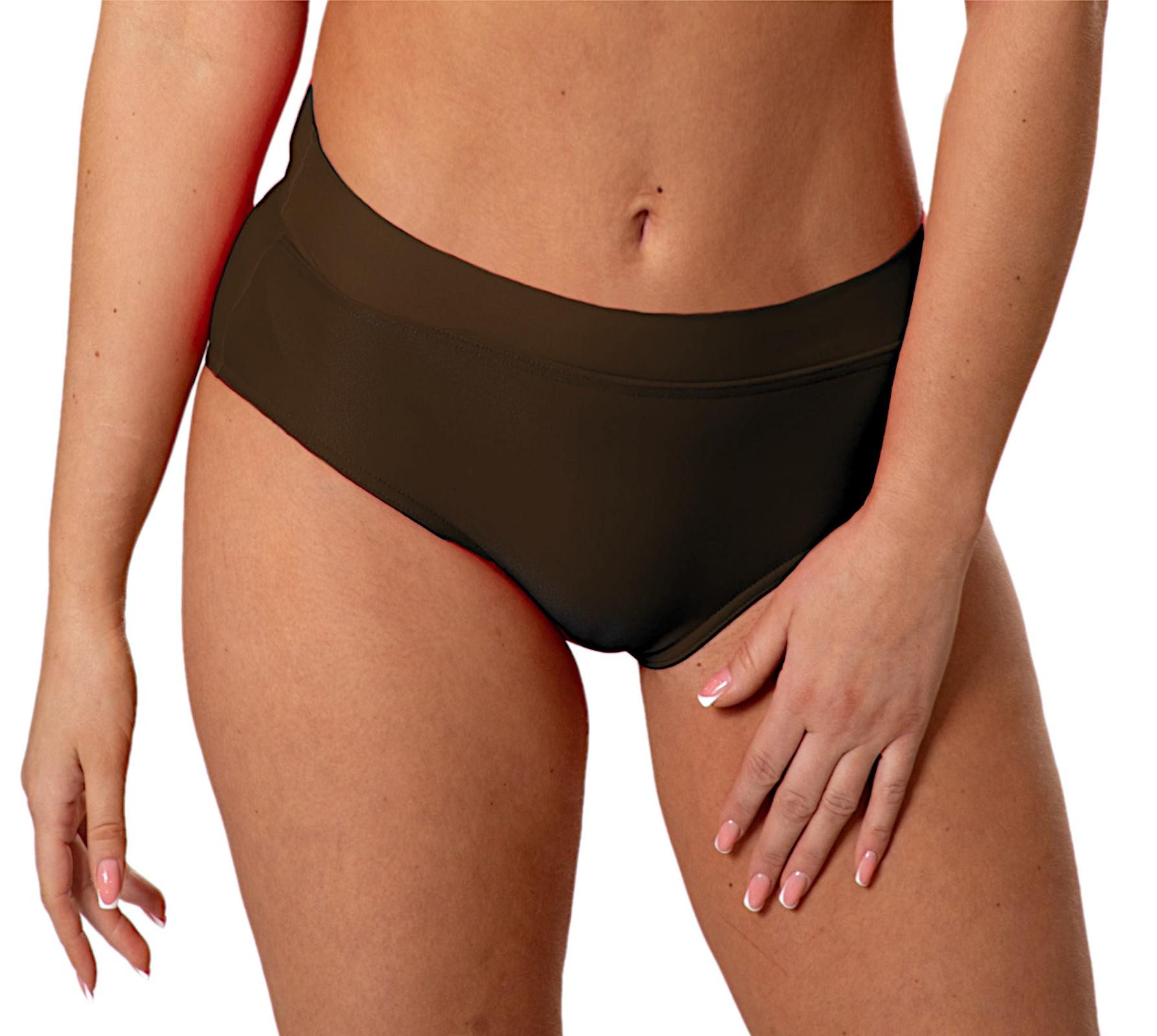 Aquarti Bikini-Hose Unterteil High Waist mit Umschlagbund