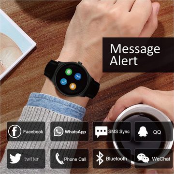 NanoRS RS100 Smartwatch (1,3 Zoll), Touchscreen; Bluetooth 4.0; Anrufe/SMS/Social Media