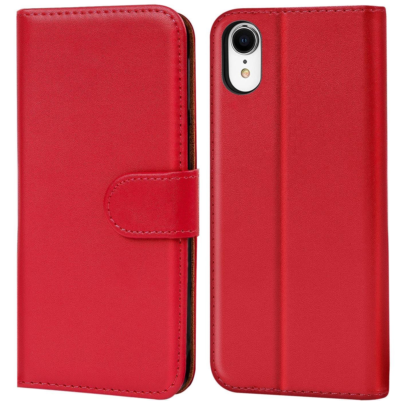 CoolGadget Handyhülle Book Case Handy Tasche für Apple iPhone XR 6,1 Zoll, Hülle Klapphülle Flip Cover für iPhone XR Schutzhülle stoßfest