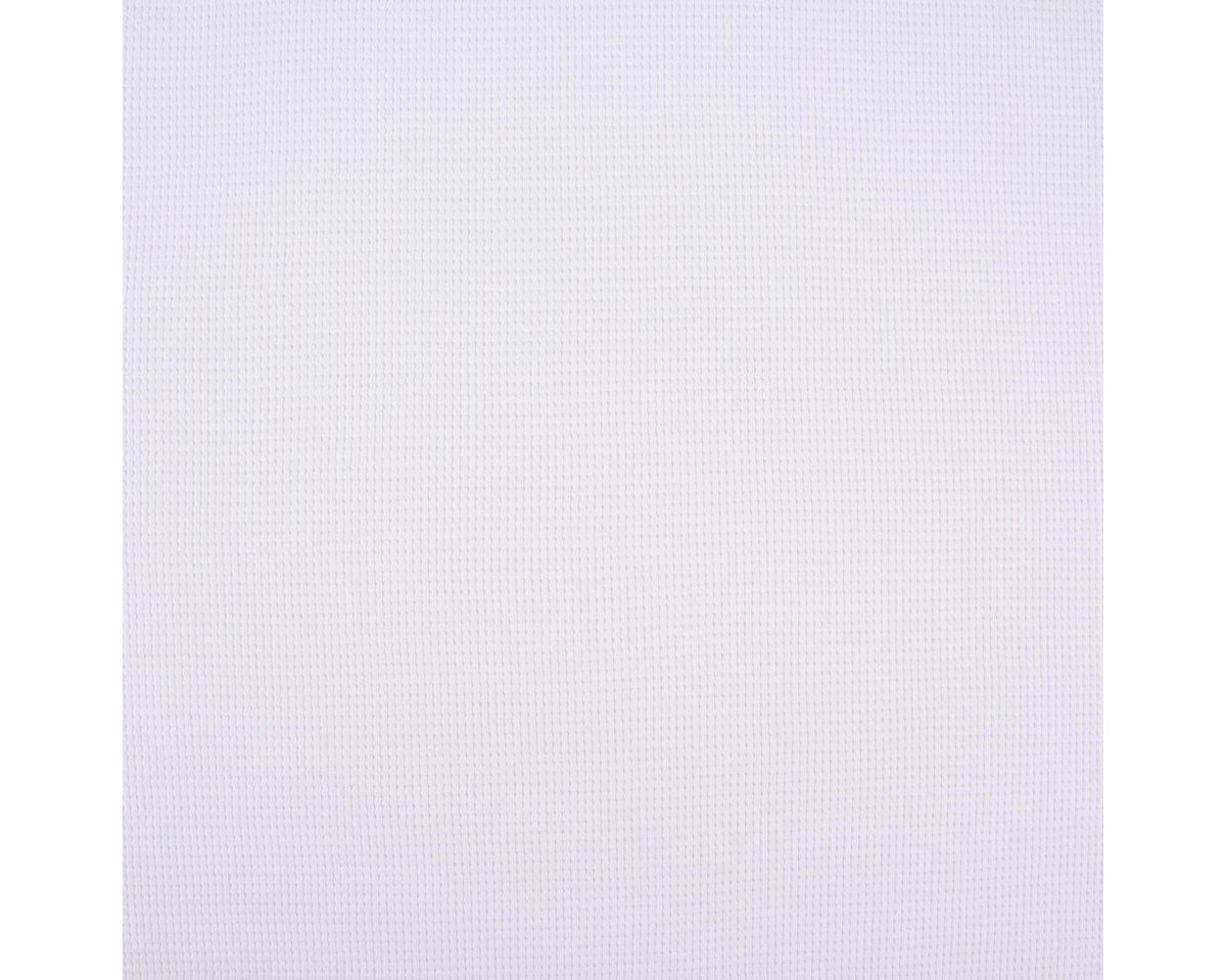 Thumbnail - SCHÖNER LEBEN. Stoff Waffelstrick Doubleface einfarbig weiß 1,4m Breite, allergikergeeignet