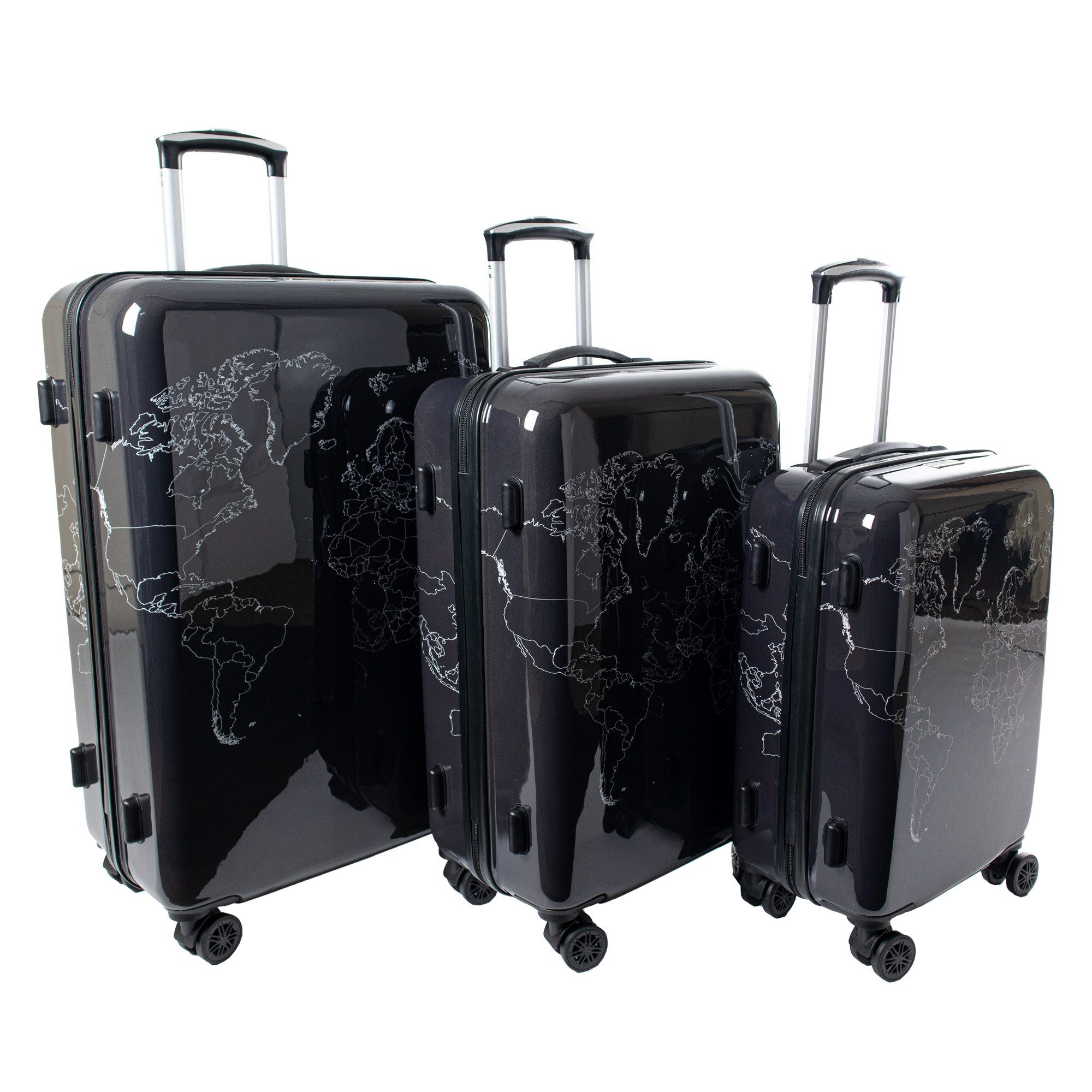 Crosstravel Kofferset Voyage, 4 Rollen, (3 günstig online kaufen