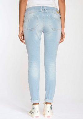 GANG Skinny-fit-Jeans 94NIKITA Coinpocket mit Zipper u. V-Förmigen Einsätzen an den Taschen