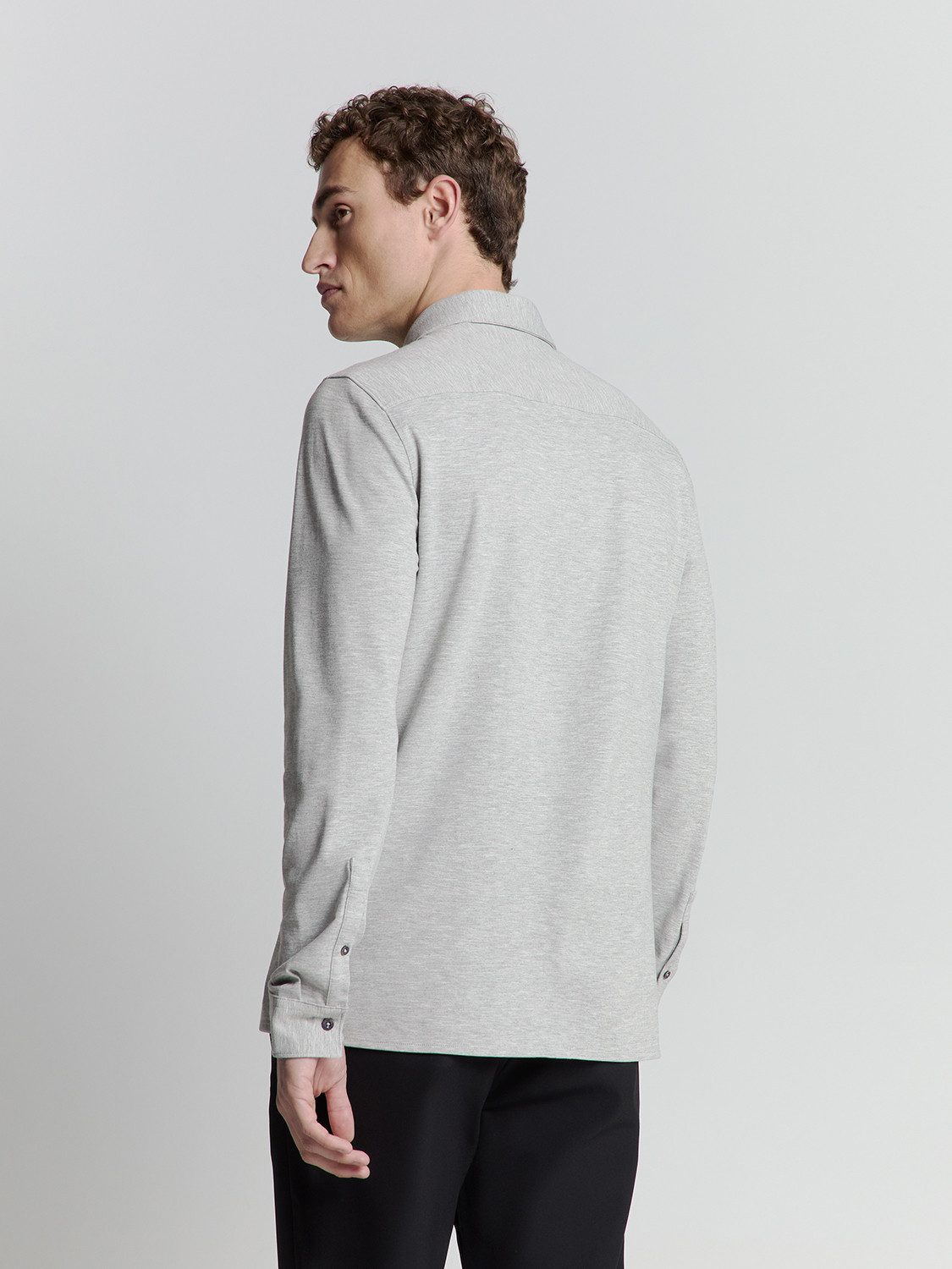 NO EXCESS Langarmhemd No Excess Jerseyhemd günstig online kaufen