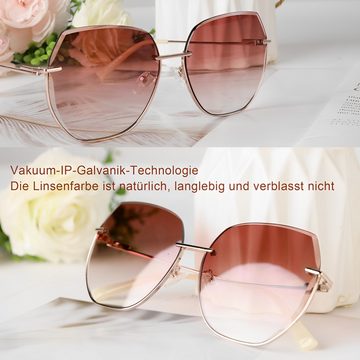 KUGI Sonnenbrille Sonnenbrille Hochwertige Verpackung Geeignet für Männer und Frauen (für Männer und Frauen Ins Blogger,und Prominenten derselbe Stil Muss in vier Jahreszeiten haben sind die perfekte Wahl, UV400 100 % UV-Schutz,2023 Hot Sale Style Auswahl) für Outdoor-Aktivitäten wie Wandern,Fahren,Angeln,Einkaufen