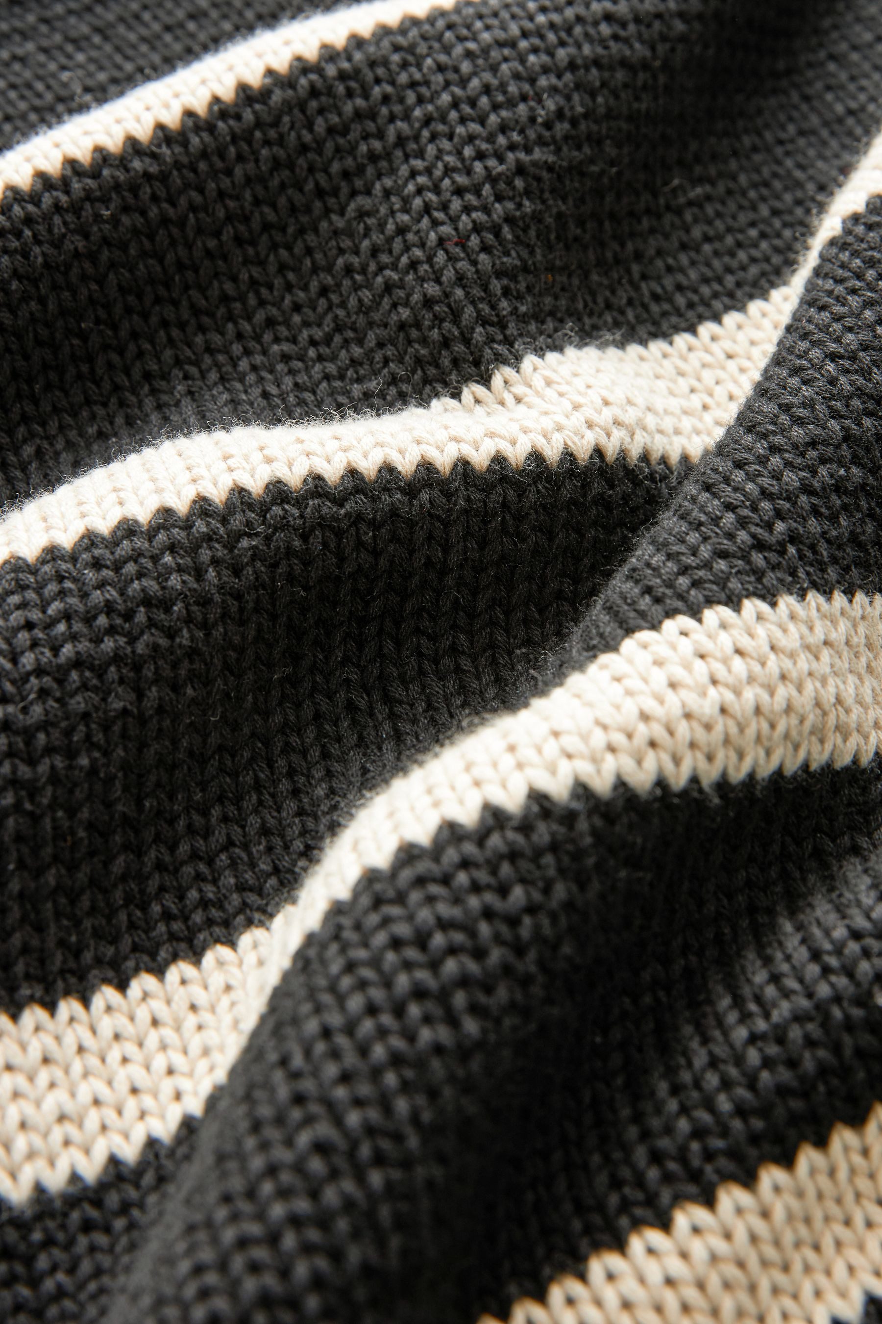 Next Kurzarmpullover Strick-T-Shirt aus 100 % Baumwolle mit Rollsaum (1-tlg)