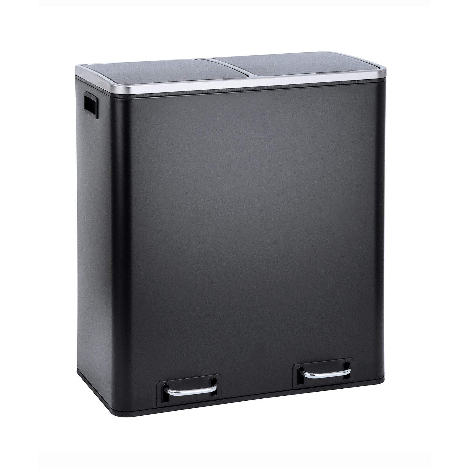 SVITA Mülltrennsystem, Tretmülleimer 2x 30L Schwarz