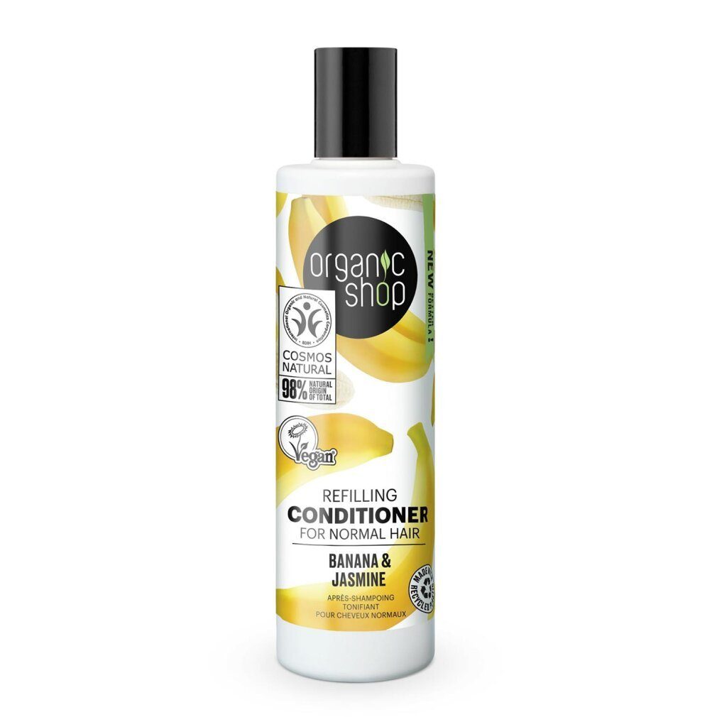 Organic Shop Haarspülung Banana Refillin Acondicionador Cabello Normal 280ml