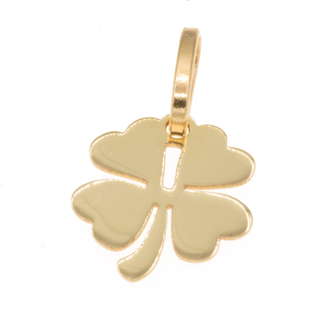 Bella Carina Kettenanhänger Anhänger kleines Kleeblatt 585 Gold 14 Karat, 5 günstig online kaufen