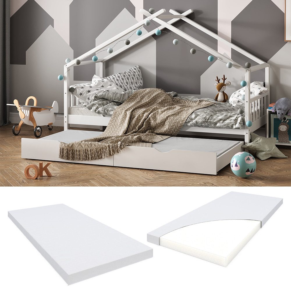 Kindermatratze, Weiß, 90 x 190 cm günstig online kaufen