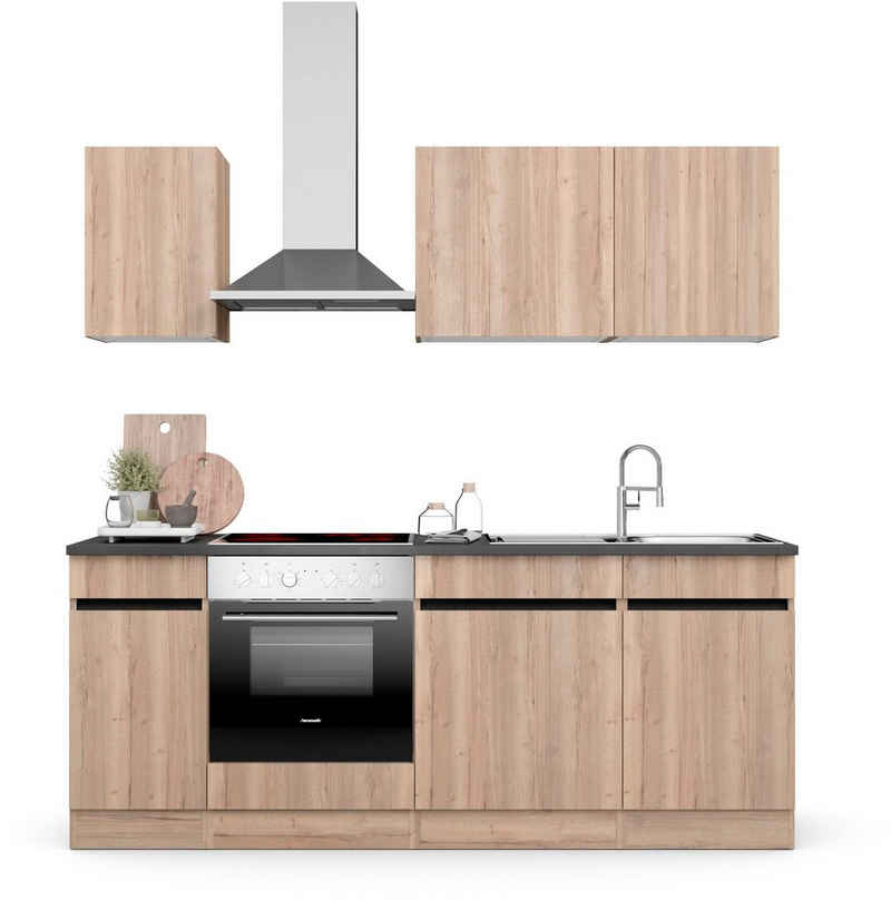 OPTIFIT Küche Safeli, Breite 210 cm, wahlweise mit oder ohne Hanseatic-E-Geräte