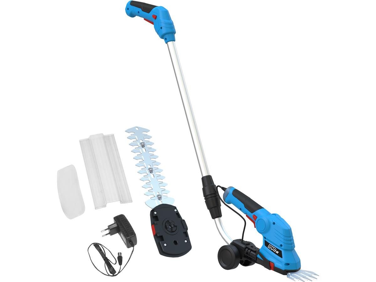 Güde Akku-Gras- und Strauchscherenset GPS 7.2V-1.5 LI-ION, (Set), inkl. Ladegerät, Schnittlänge 170 mm, Schnittstärke 8 mm