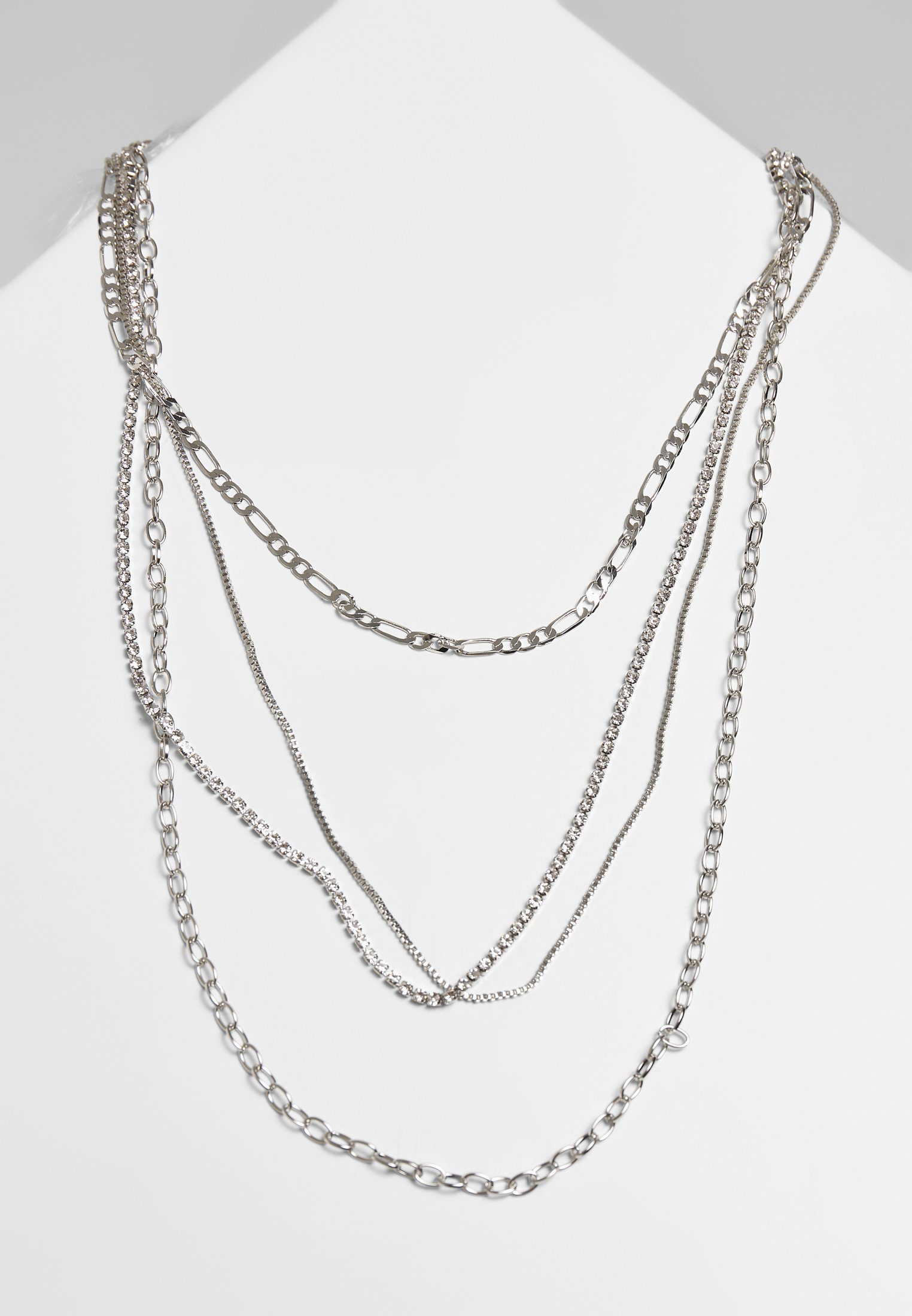 URBAN CLASSICS Edelstahlkette Layering Accessoires Necklace Valeria