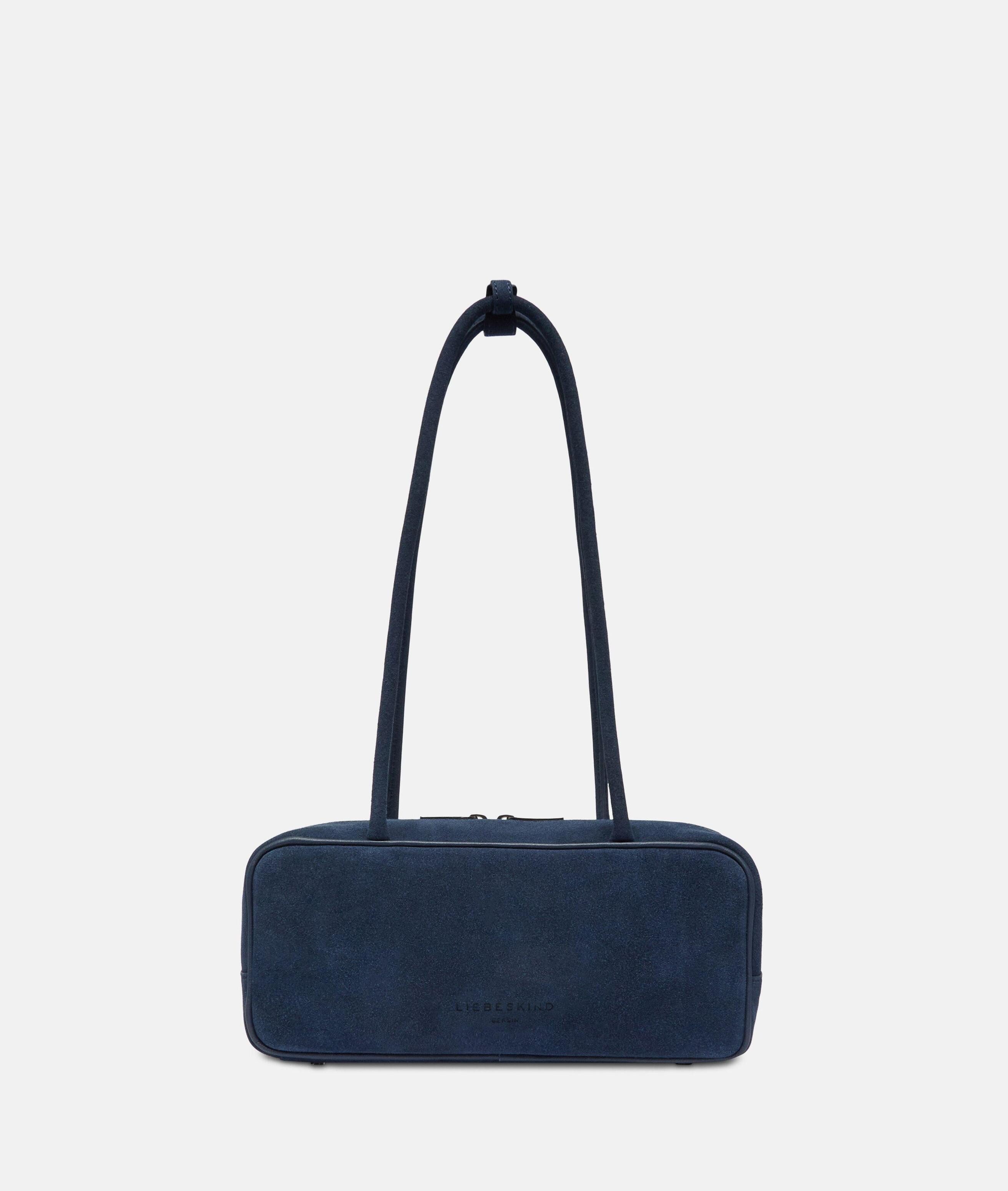 Liebeskind Berlin Schultertasche Jil Satchel S, Handliche Schultertasche aus weichem Veloursleder