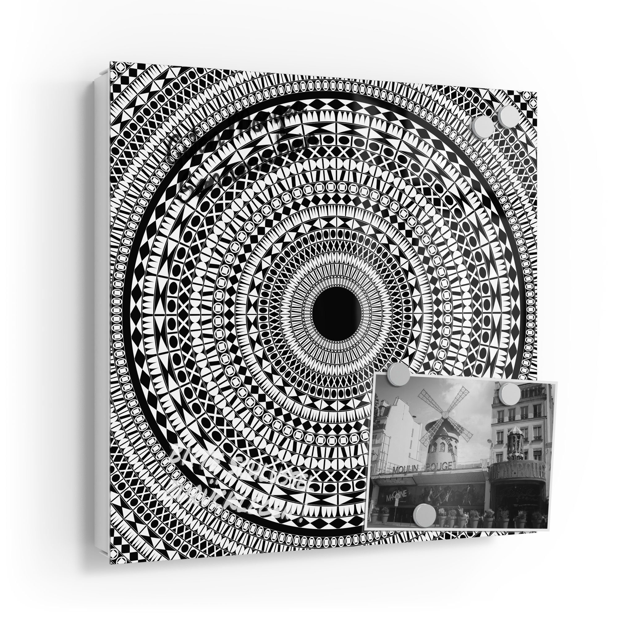 DEQORI Schlüsselkasten 'Kreisförmiges Mandala', Glas Schlüsselbox günstig online kaufen