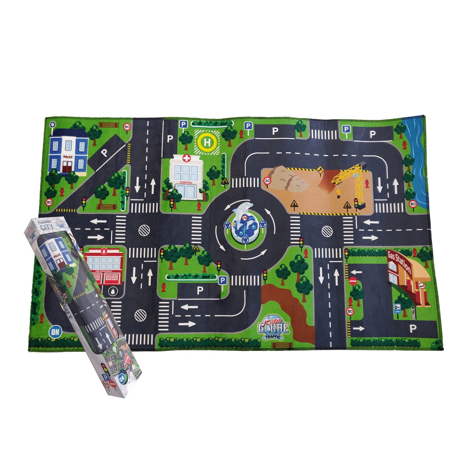Toys Amsterdam Kinderteppich Großstadt Straße Spielteppich günstig online kaufen