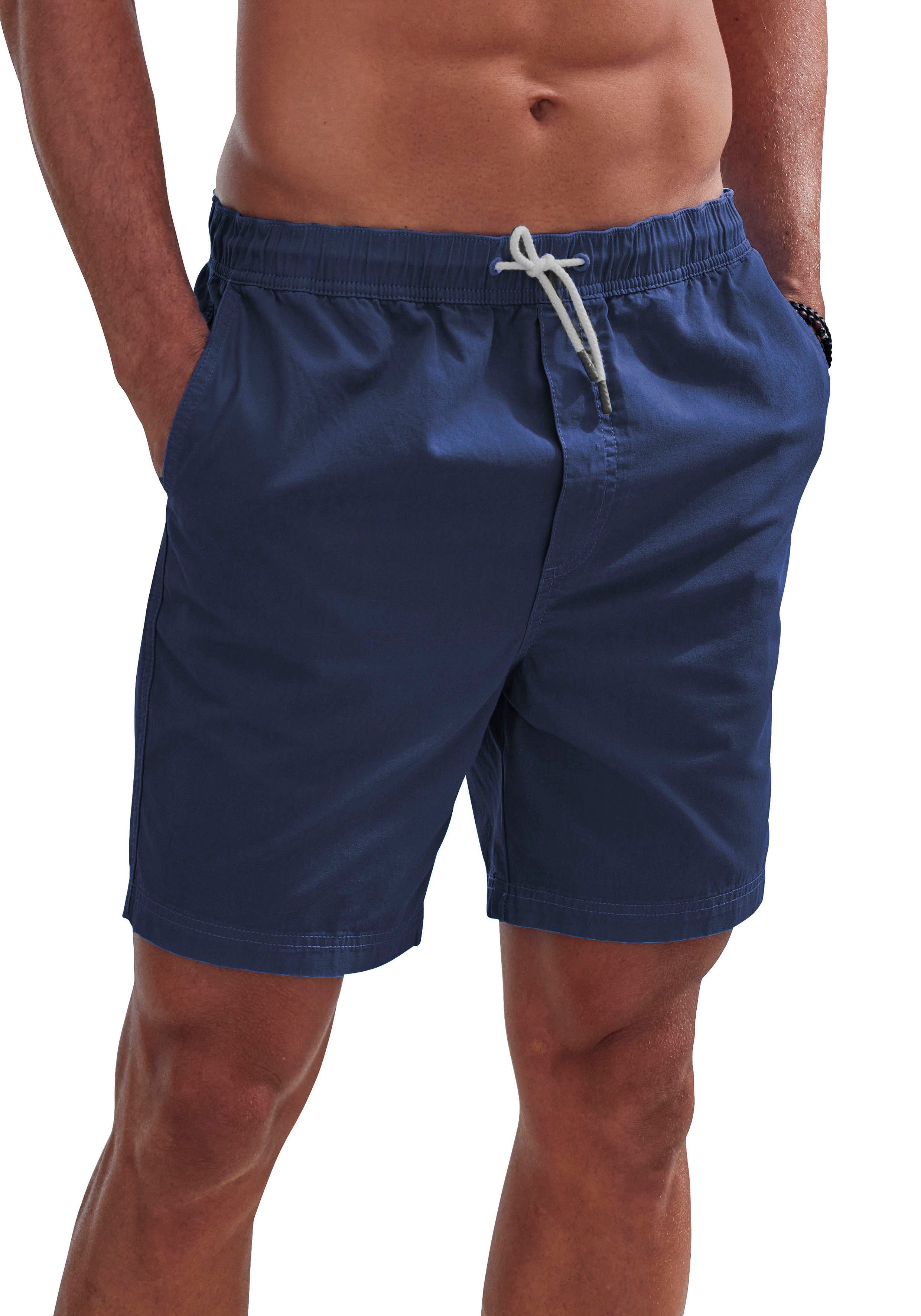 John Devin Shorts Bermuda kurze Hose aus elastischer, gewebter Baumwollqualität